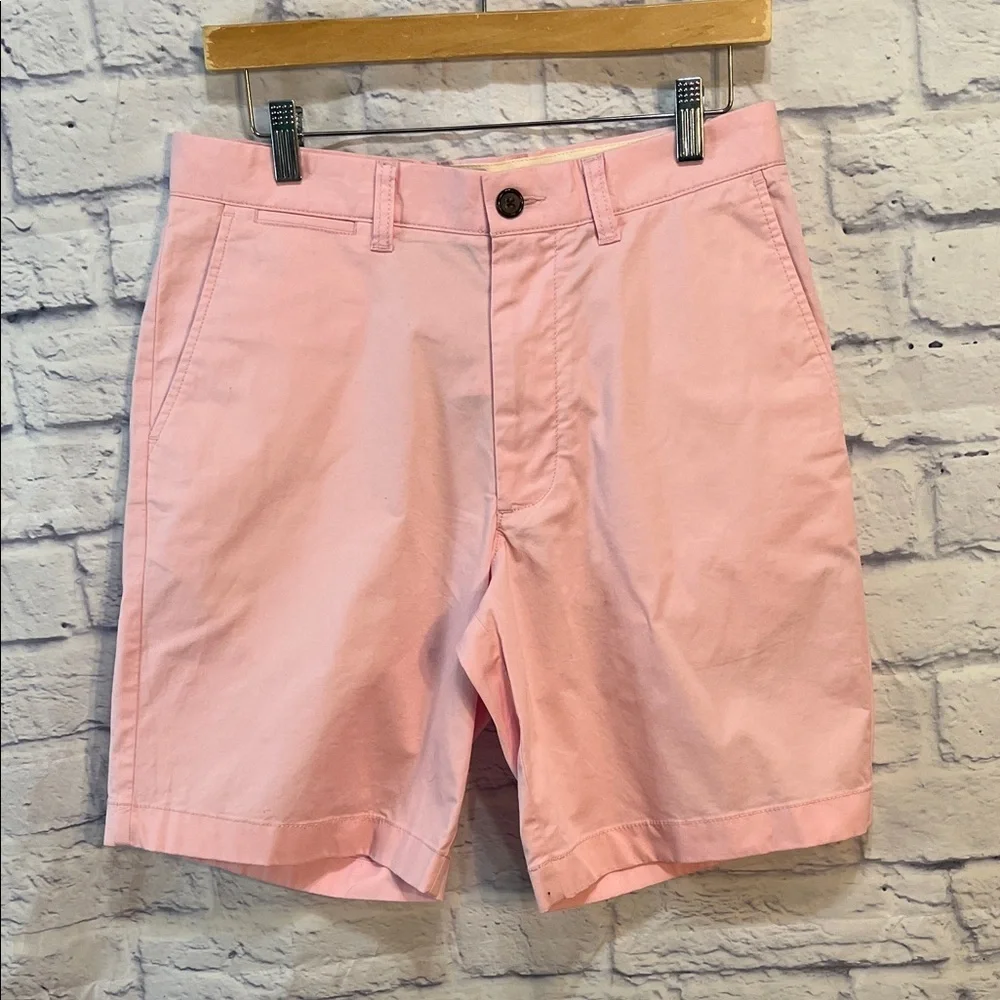 J. Crew Portsider Men’s Shorts Stretch Chino Bayside Pink Size 30 Inseam 9”